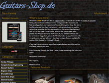 Tablet Screenshot of guitars-shop.de